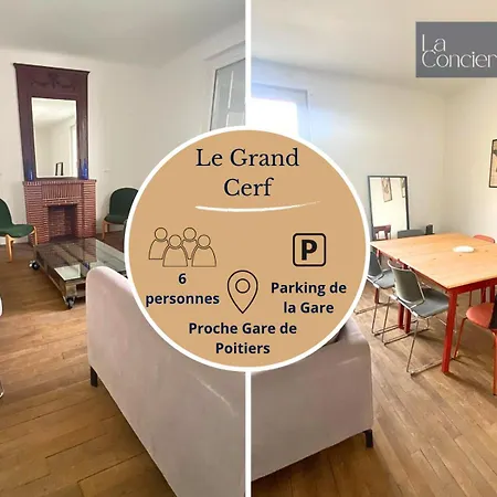 Le Grand Cerf- Gare- 3 Chambres- Rdc Daire